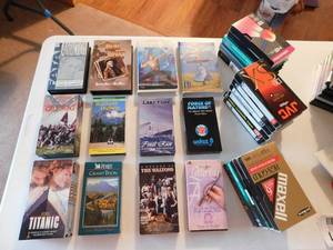 lot 70 image: Movies on VHS Tapes, NIB Blanks Etc.