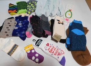 lot 95 image: Clothing Ladies Stockings Socks footies Slippers Etc
