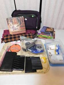 lot 120 image: Miscellaneous Home Goods Books, Pouches, Placemats...