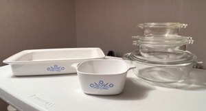 lot 82 image: Household Kitchen Serving Dishes Corningware Pyrex