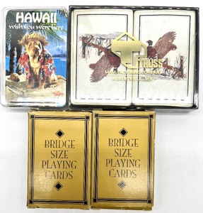 lot 51 image: Game On Vintage Miniature Games, Decks of Cards & Wooden Russian Folk Art Pecking Chickens Toy
