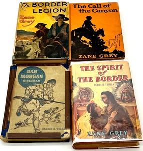 lot 66 image: Vintage Western Books - ZANE GREY  SNOWDEN MILER  ERSKINE CALDWELL  ERNEST E. TUCKER  LYNNE S. HARRIS