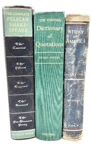lot 96 image: Vintage Soft and Hard Cover Books - JANE EYRE  THE CATCHER IN THE RYE  THE SCARLET LETTER  SHAKESPEARE  AUDONBON