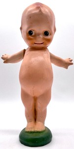 lot 108 image: Vintage KEWPIE STYLE CHALKWARE Dolls