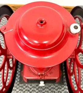 lot 2 image: Antique 1873 ENTERPRISE Cast IRON Double Wheel Hand Crank Coffee Grinder