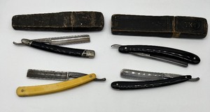 lot 19 image: Vintage Variety of Straight Edge Razors - Engels, Robeson, Woster & More