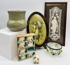 lot 38 image: Vintage Variety - Embroidery, Bird Print, and More