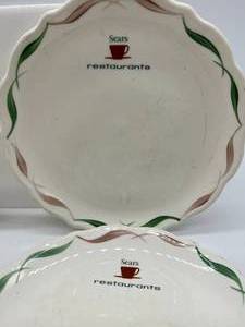 lot 151 image: Vintage Lot of 4 Sears Restaurant Bread and Butter Plate Syralite Syracuse USA 6.25