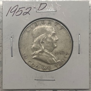 1952-D Franklin Half Dollar