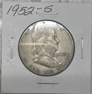 1952-S Franklin Half Dollar