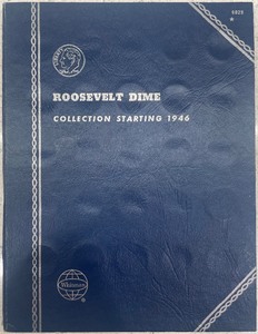 46 Roosevelt Dime Collection wBlue Book