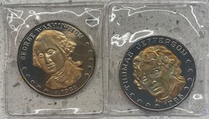 Two Different Tokens - Washington & Jefferson
