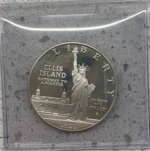 1986-S Ellis IslandStatue of Liberty Dollar Proof