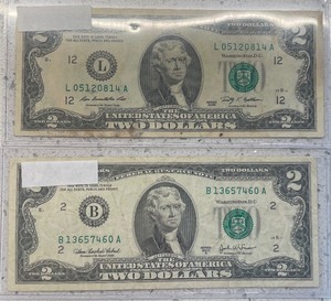 2 Different U.S. $2 Bills