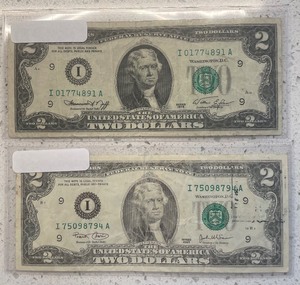 2 Different U.S. $2 Bills