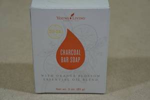 lot 35 image: Young Living Orange Blossom Essential Oil Blend Charcoal Bar Soap 85g