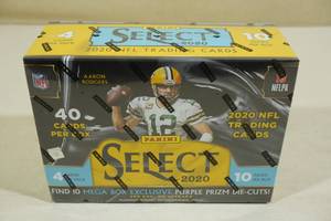 lot 153 image: 2020 Panini Select MEGA Box of Football Card Packs