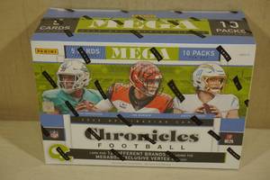 lot 155 image: 2020 Panini Chronicles MEGA Box of Football Card Packs