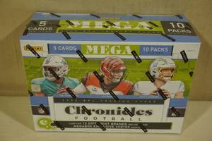 lot 156 image: 2020 Panini Chronicles MEGA Box of Football Card Packs