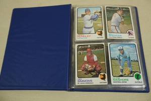 lot 166 image: Small Binder with 1973 Topps Baseball Cards