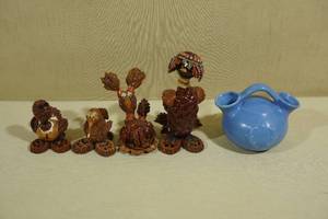 lot 176 image: Creative Nuts Artwork with Redwing Stoneware Pot