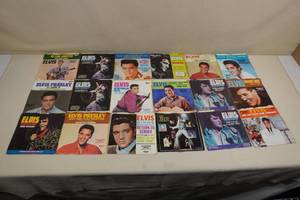 lot 177 image: 18 Elvis 45 Records with Picture Sleeves
