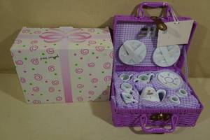 lot 217 image: Porcelain Ballerina Tea Set
