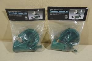 lot 275 image: 2 3 Way Indoor Outdoor Floodlight Holders