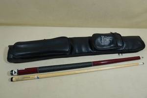lot 282 image: Mizerak 2 Piece Pool Cue with Scorpion Case