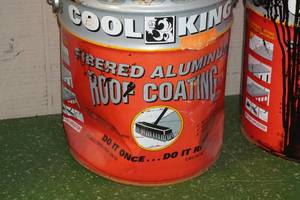 lot 231 image: 2 Cans Cool King Fibered Aluminum Roof Coating