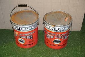 lot 235 image: 2 Cans Cool King Fibered Aluminum Roof Coating