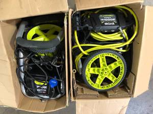Lot of 2 RYOBI 3000 PSI 1.1 GPM Cold Water Electric Pressure Washer Customer Returns See Pictures