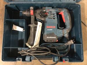 Bosch 8 Amp 1-18 in. Corded Variable Speed SDS-Plus ConcreteMasonry Rotary Hammer Drill with Depth Gauge and Carrying Case   Customer Returns See Pictures