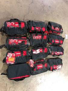 Lot of Husky 12 in 4 Pocket Zippered Tool Bag  Customer Returns See Pictures