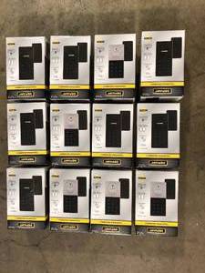 Lot of Defiant Slim Matte Black Electronic Touchpad Deadbolt   Customer Returns See Pictures