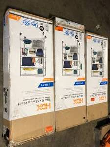 Lot of Assorted Storage Shelving Various Sizes and Conditions Customer Returns See Pictures