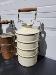 lot 89 image: Antique Tiffen Style Lunch Boxes