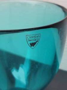 lot 71 image: Orrefors Blue Art Glass