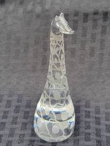 lot 30 image: Kosta Boda Crystal Giraffe