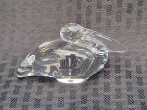 lot 35A image: Baccarat Crystal Pelican Figurine, B