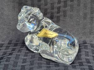 lot 36 image: Baccarat Crystal Bear Figure