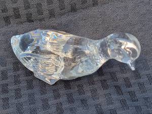 lot 45 image: Baccarat Crystal Duckling Figurine
