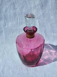 lot 127 image: Gold Throat Banded Amethyst Crystal Decanter  West Germany