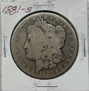 lot 5 image: 1881-S Morgan Silver Dollar