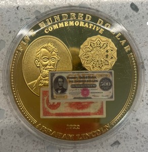 lot 31 image: Gold Certificate Token Coin