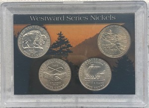 lot 36 image: Westward Series Nickels 2-2004-P, 2-2005-D