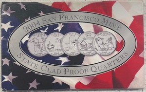 lot 23 image: 2004-S State Clad Washington Quarters