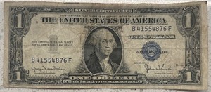 lot 44 image: 1935 D $1 Silver Certificate - B41554876F