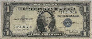 lot 42 image: 1935 E $1 Silver Certificate - T35114641H