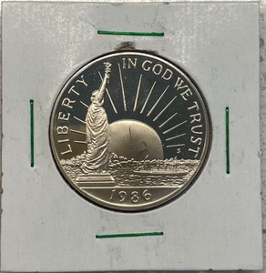 lot 61 image: 1986 Liberty Commemorative Half Dollar